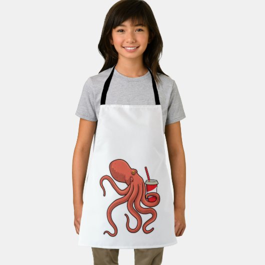 Octopus met Drink Schort (Insitu)