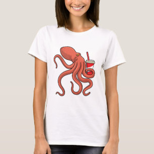 Octopus met Drink T-shirt
