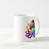 Octopus met een benie koffiemok (Voorkant rechts)