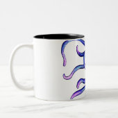 Octopus met een pekelaar tweekleurige koffiemok (Links)