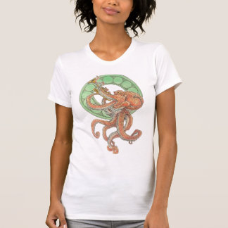 Octopus met een Trumpet T-shirt