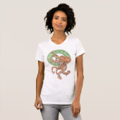 Octopus met een Trumpet T-shirt (Voorkant volledig)