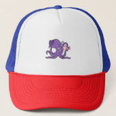 Octopus met Fish.PNG Trucker Pet (Voorkant)