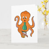 Octopus met Fles.PNG Kaart (Gele Bloem)