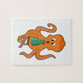 Octopus met fles.PNG Legpuzzel (Horizontaal)