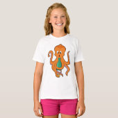 Octopus met fles.PNG T-shirt (Voorkant volledig)