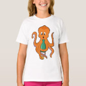 Octopus met fles.PNG T-shirt (Voorkant)