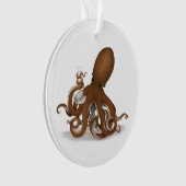 octopus met flesje Mollusk Cephalopod Steampunk Ornament (voorkant)