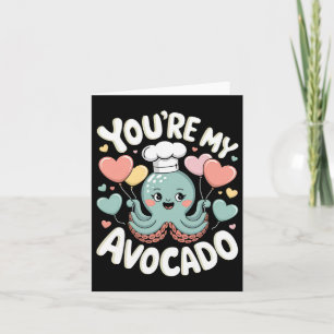 Octopus Met Hart Ballonnen Jij Bent Mijn Avocado V Kaart