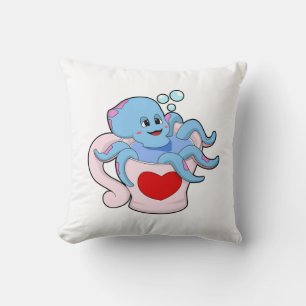 Octopus met hartbeker.PNG Kussen