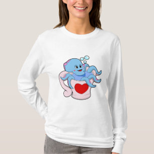 Octopus met hartbeker.PNG T-shirt