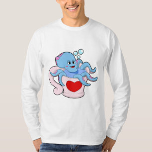 Octopus met hartbeker.PNG T-shirt