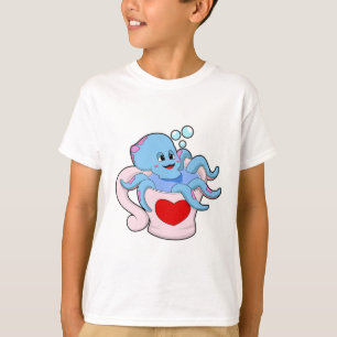 Octopus met hartbeker.PNG T-shirt