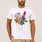 Octopus met kristallen t-shirt (Voorkant)