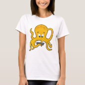 Octopus met laptop t-shirt (Voorkant)