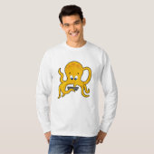 Octopus met laptop t-shirt (Voorkant volledig)