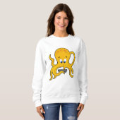 Octopus met laptop trui (Voorkant volledig)
