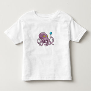 Octopus met Lollipop Kinder Shirts