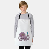Octopus met Lollipop Schort (Gedragen)