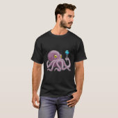 Octopus met Lollipop T-shirt (Voorkant volledig)