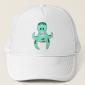 Octopus met melkfles trucker pet (Voorkant)