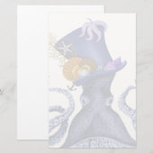 Octopus met Nautisch Pet Briefpapier (Voorkant / Achterkant)