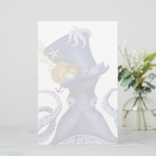 Octopus met Nautisch Pet Briefpapier (Staand voorkant)