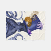 Octopus met Nautisch Pet Fleece Deken (Voorkant (Horizontaal))