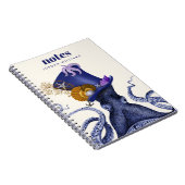 Octopus met Nautisch Pet Notitieboek (Rechterzijde)