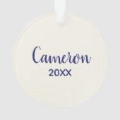 Octopus met Nautisch Pet Ornament (achterkant)