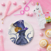 Octopus met Nautisch Pet Papieren Bordje (Feest)