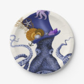 Octopus met Nautisch Pet Papieren Bordje (Voorkant)