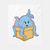 Octopus met Packet.PNG Fleece Deken (Voorkant)
