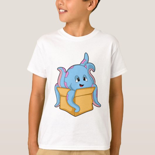 Octopus met Packet.PNG T-shirt (Voorkant)