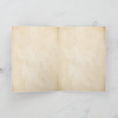 Octopus met  perkament van de kolf van de chemie bedankkaart (Binnen)