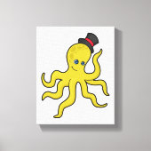 Octopus met Pet Canvas Afdruk (Voorkant)