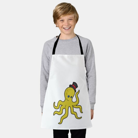 Octopus met Pet Schort (Gedragen)