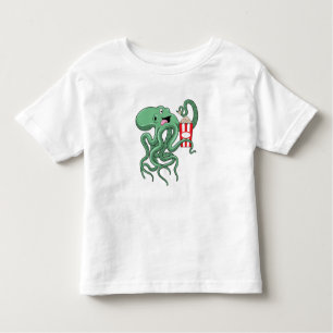 Octopus met Popcorn Kinder Shirts