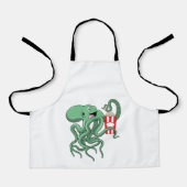 Octopus met Popcorn Schort (Voorkant)