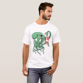 Octopus met Popcorn T-shirt (Voorkant volledig)