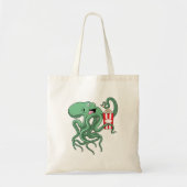 Octopus met Popcorn Tote Bag (Voorkant)