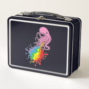 Octopus met regenboog
