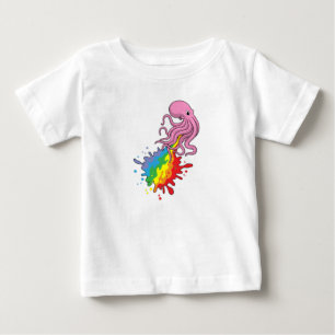 Octopus met regenboog
