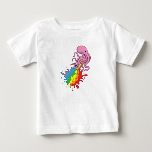Octopus met regenboog (Voorkant)