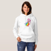 Octopus met regenboog hoodie (Voorkant volledig)