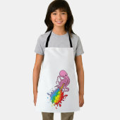Octopus met regenboog schort (Insitu)