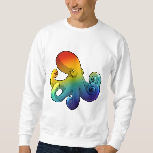 Octopus met regenboog trui (Voorkant)