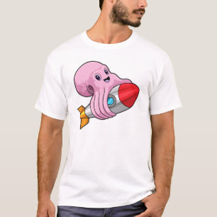 Octopus met Rocket T-shirt