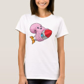 Octopus met Rocket T-shirt (Voorkant)