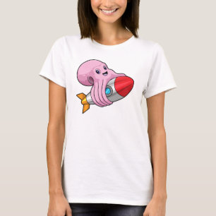 Octopus met Rocket T-shirt